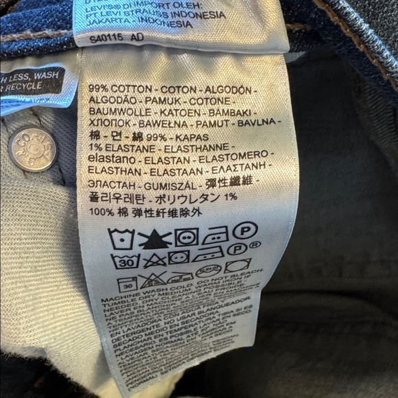 511 Levi's Men's Dark Blue Slim Jeans - Picture 4 of 6